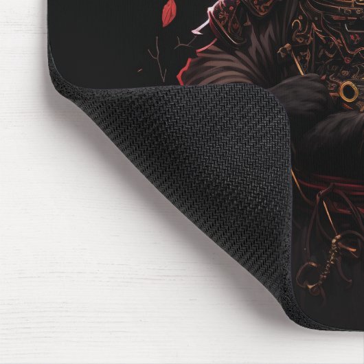 Samurai Black Cat Mousepad (Ecke)