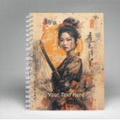 Samurai Bloom: Spiral-Notebook Notizblock