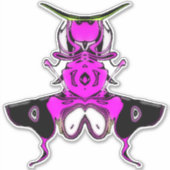 Samurai-Bug Aufkleber (Vorderseite)