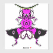 Samurai-Bug Aufkleber (Blatt)