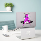 Samurai-Bug Aufkleber (Laptop auf Schreibtisch)
