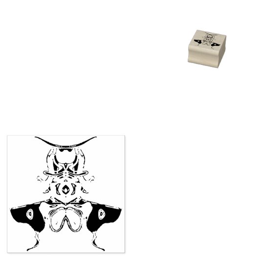 Samurai-Bug Gummistempel (Stempel)
