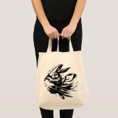 Samurai Bunny Black Ink Warrior Rabbit Tragetasche (Vorderseite (Produkt))