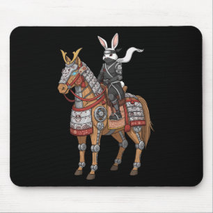 Samurai Bunny Ninja Kaninchen Cyber Pferd Japanisc Mousepad
