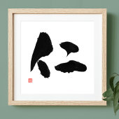 Samurai Bushido Code Kanji Jin Rechtschaffenheit Poster