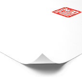 Samurai Bushido Code Kanji Makoto Integrität Poster (Ecke)