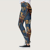 Samurai-Bushido-Code-Tugenden nahtloses Muster Leggings (Links)