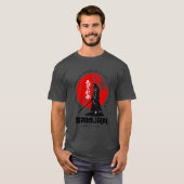 Samurai Bushido Discipline Japanese Red Sun T-Shirt (Vorne ganz)
