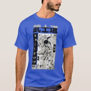 Samurai Bushido Japanischer Krieger Ritter Cartoon T-Shirt