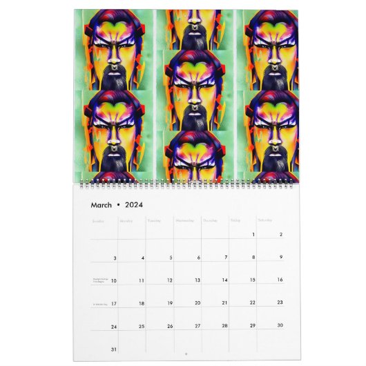 Samurai Bushido Kalender (Mär 2024)