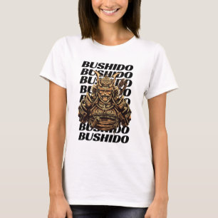 Samurai Bushido Women White T-Shirt