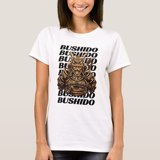 Samurai Bushido Women White T-Shirt (Vorderseite)