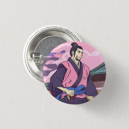 Samurai Button (Vorne & Hinten)