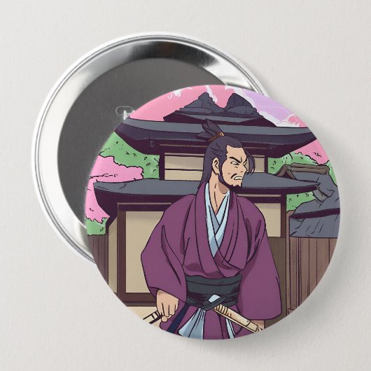 Samurai Button (Vorne & Hinten)