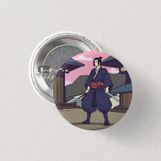 Samurai Button (Vorne & Hinten)