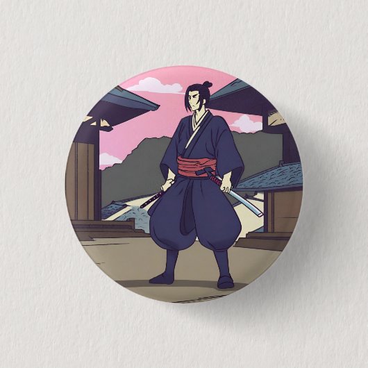 Samurai Button (Vorderseite)