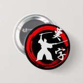 Samurai Button (Vorne & Hinten)