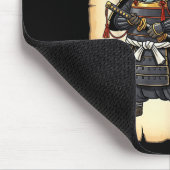 Samurai Capybara Japanese Art Vintage Graphic Funn Mousepad (Ecke)