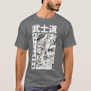 Samurai Cartoon Japan Anime Men & Women Japanisch  T-Shirt