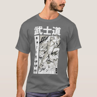 Samurai Cartoon Japan Anime Men & Women Japanisch  T-Shirt