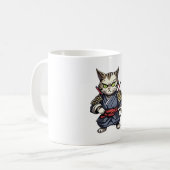 Samurai cat #15 kaffeetasse (Vorderseite Links)