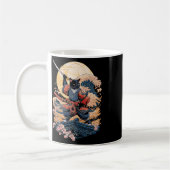 Samurai Cat Japanese Cat Anime Ninja Kaffeetasse (Links)
