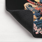 Samurai Cat Japanese Cat Anime Ninja Mousepad (Ecke)