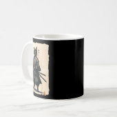 Samurai Cat Japanisch Anime Cat Lover Funny für Mä Kaffeetasse (Vorderseite Links)