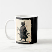 Samurai Cat Japanisch Anime Cat Lover Funny für Mä Kaffeetasse (Links)