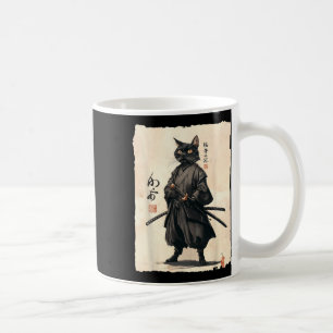 Samurai Cat Japanisch Anime Cat Lover Funny für Mä Kaffeetasse