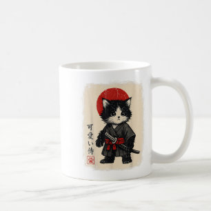 Samurai Cat Japanisch Vintag Kawaii Funny Cats Kaffeetasse