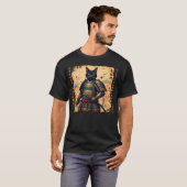 Samurai Cat Japanische Katze Warrior anime Katze J T-Shirt (Vorne ganz)