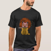 Samurai Cat - Katana Warrior T-Shirt (Vorderseite)
