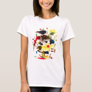 Samurai Cat-Lady Abstrakt Hankamer Artjunkhaus Kun T-Shirt