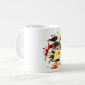 Samurai Cat Lady Think Freely Hankamer Arjunkhaus Kaffeetasse (Vorderseite Links)