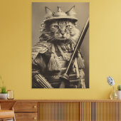 Samurai Cat Leinwanddruck (Insitu (Wohnzimmer))