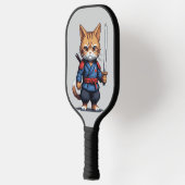Samurai Cat Pixel Art Pickleball Schläger (Links)