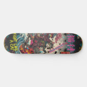 SAMURAI CAT Skateboard Art – Japanese Spirit (Horizontal)