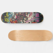 SAMURAI CAT Skateboard Art – Japanese Spirit (Horizontal)