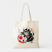 Samurai Cat Soccer For Shopping & Everyday use Tragetasche (Rückseite)
