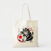 Samurai Cat Soccer For Shopping & Everyday use Tragetasche (Vorne)
