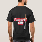 "Samurai cat" T-Shirt (Rückseite)