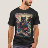 Samurai Cat T-Shirt (Vorderseite)