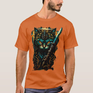 Samurai Cat The Feline Warrior T-Shirt