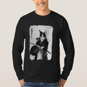 Samurai Cat Vintag Japanisch Ukiyo-e Warrior Art G T-Shirt