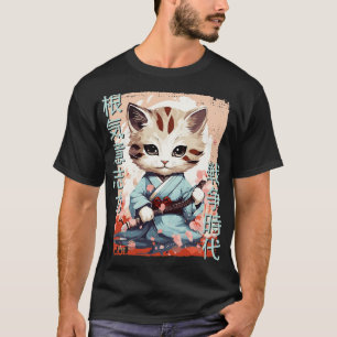 Samurai Cat Warrior Japanisch Ninja Kitty Kawaii 1 T-Shirt