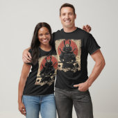 Samurai Cat Warrior Kunstliebhaber T-Shirt (Unisex)