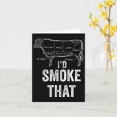 Samurai Cat Warrior Ukiyo Ink Artwork Cat Samurai Karte (Gelbe Blume)