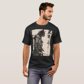 Samurai Cat Warrior Ukiyo Ink Artwork Cat Samurai T-Shirt (Vorne ganz)