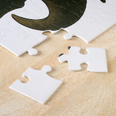 Samurai Cat with Beer & T-Rex | Retro Japanese Art Puzzle (Seite)